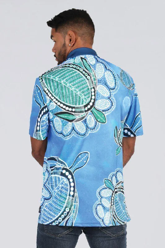 Ocean Turtles UPF 50 Unisex Polo Shirt