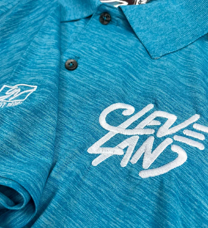 Aqua Cleveland Sketch Polo