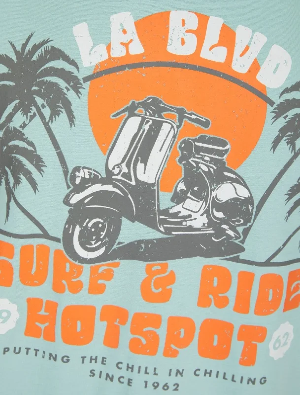 Blue Surf and Ride T-Shirt