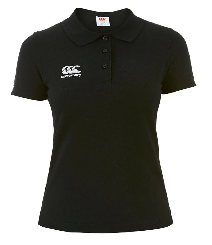 Canterbury Ladies Waimak Pique Polo Shirt | BLACK