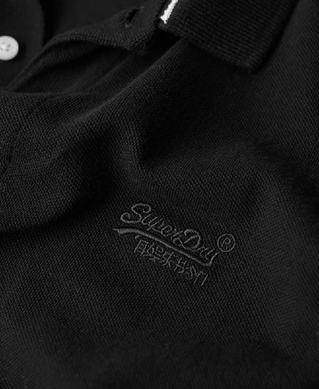 Organic Cotton Classic Pique Polo Shirt | Black