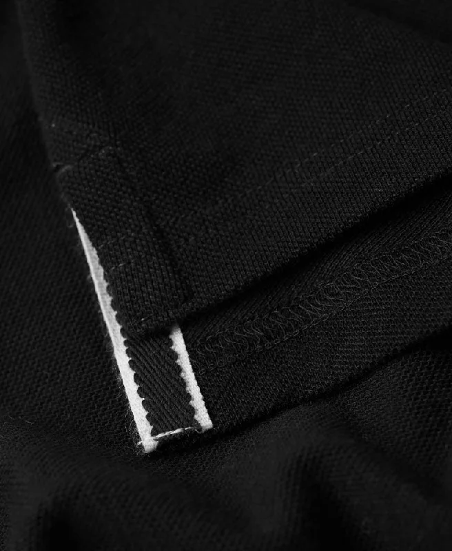 Organic Cotton Classic Pique Polo Shirt | Black