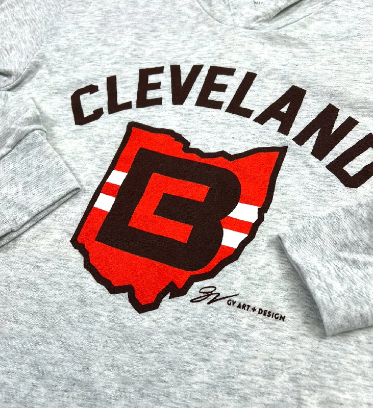 Cleveland CB Ohio Long Sleeve Hooded Tee