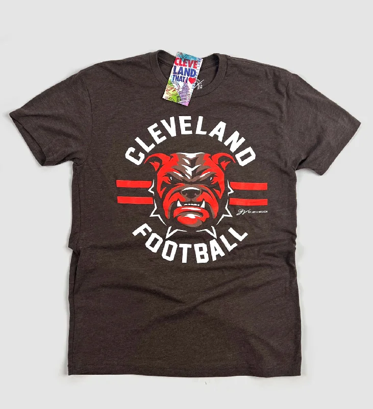 Cleveland Football Circle DAWG T shirt