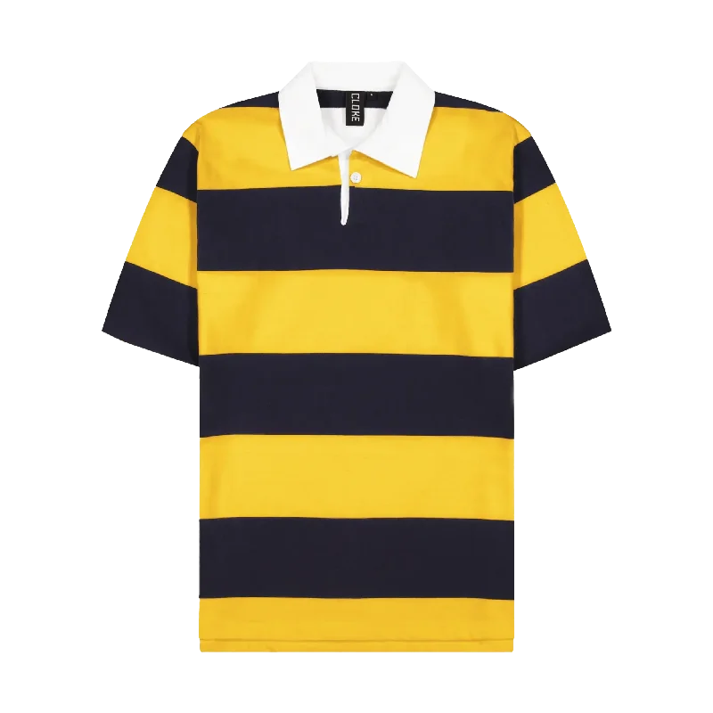 Cloke SS-RJS Unisex Short-Sleeved Striped Rugby Jersey