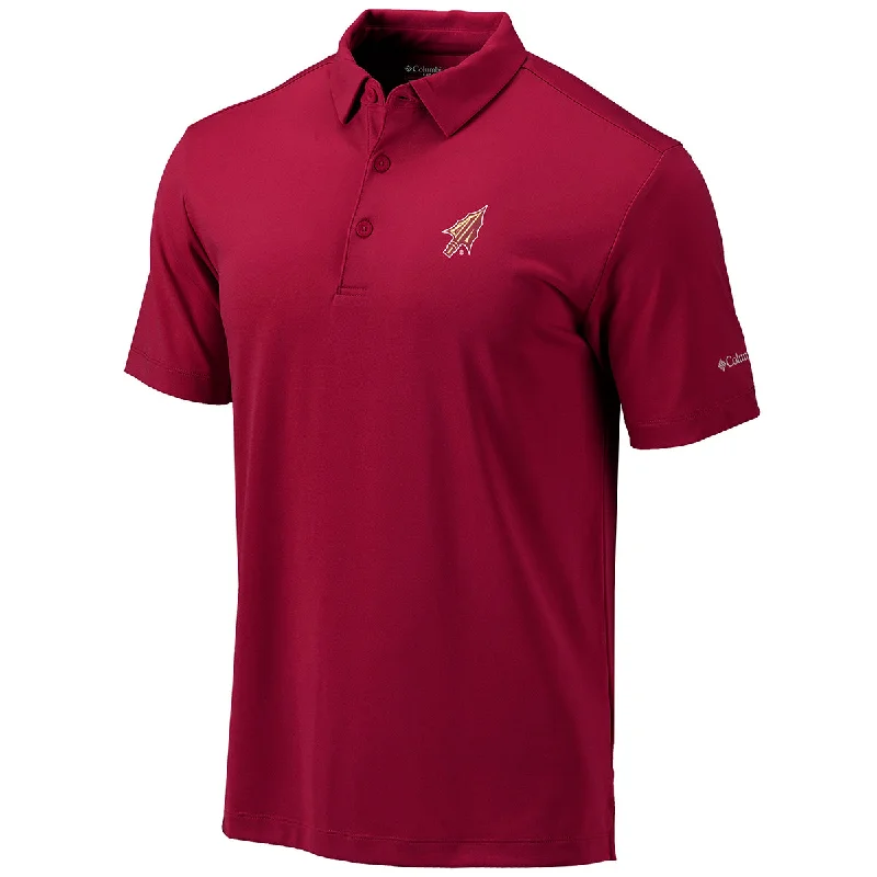 Columbia Men's Arrowhead Logo Drive Performance Polo - Garnet