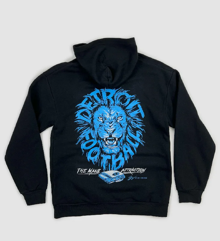 Detroit Football Mane Attraction Hooded Sweatshirt