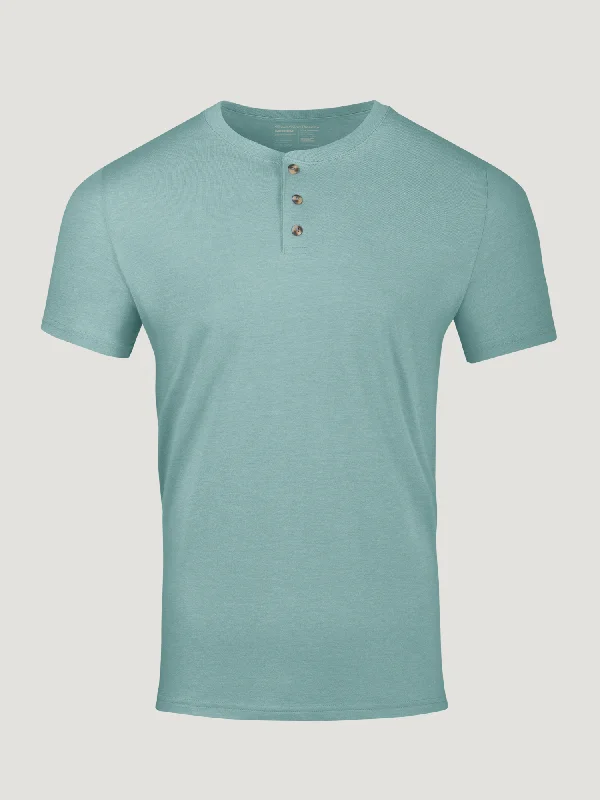 Dusk Blue Short Sleeve Henley