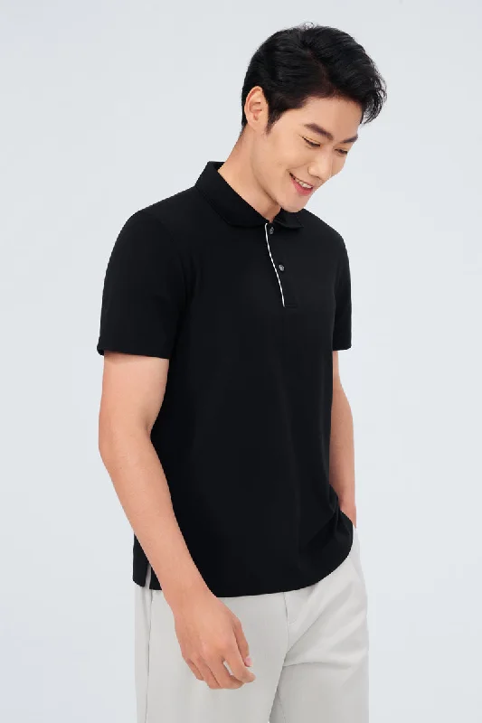 InstantCool Pique Polo | Black BKFD01