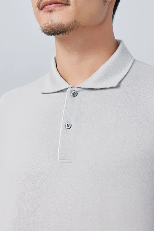 InstantCool Pique Polo | Grey GYE128