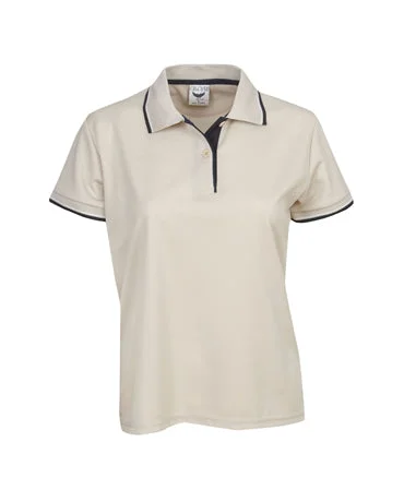 P47  Ladies 3 Tone Micro Mesh Polo Shirt