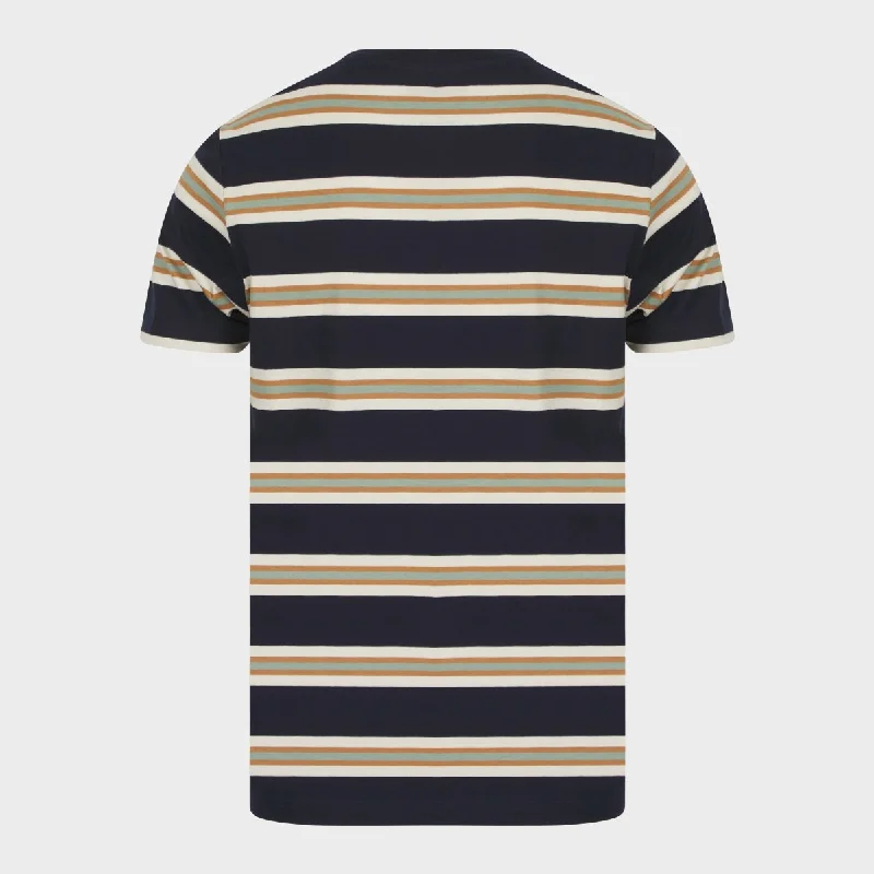 Men`s Navy Striped T-Shirt