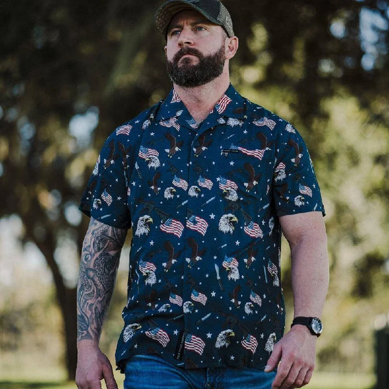 Men's Getaway Button Down - Tac Eagle