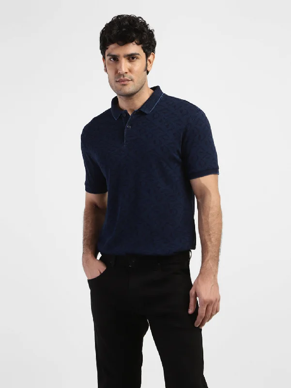 Men's Geometric Polo T-shirt