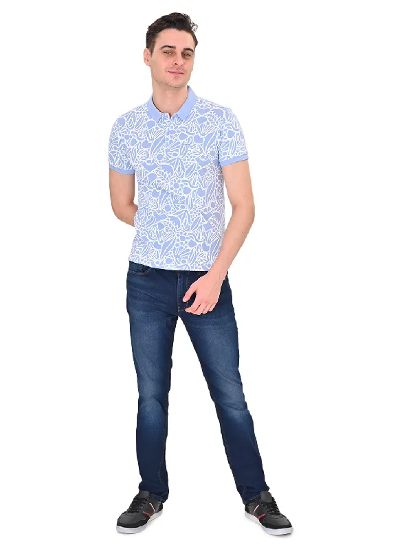 Men's Printed Polo T-shirt