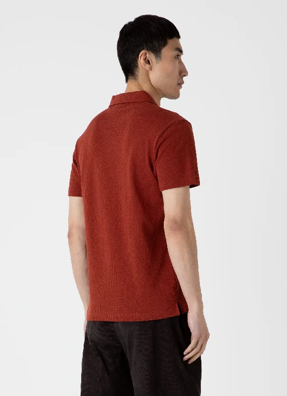 Men's Riviera Polo Shirt in Rust