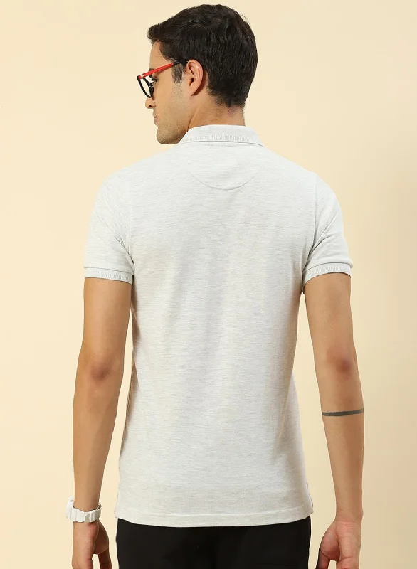 Men Grey Printed T-Shirt