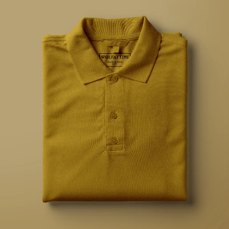 Mustard Yellow Polo T-Shirt for Men