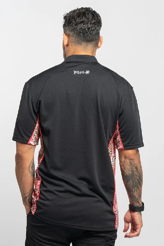 Eternal Flame NAIDOC 2024 Black Bamboo (Simpson) Unisex Polo Shirt