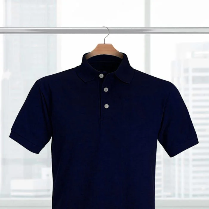 Navy Solid Polo T-shirt