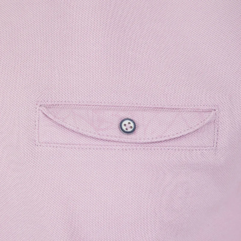 Orchid Pink Polo With Chest Pocket