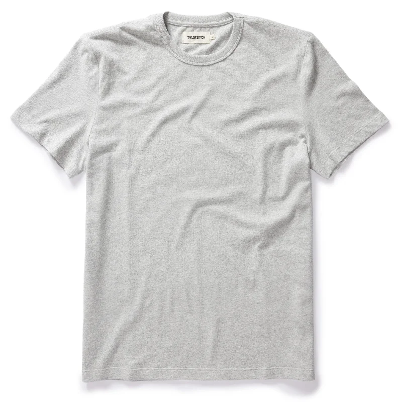 The Organic Cotton Tee in Heather Grey