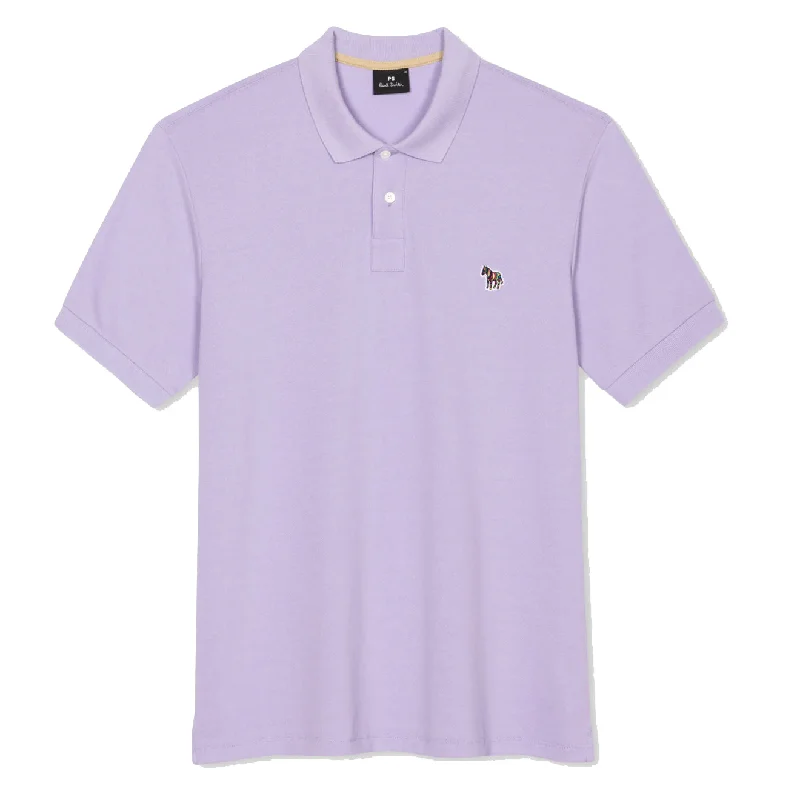 Paul Smith Organic Cotton Zebra Polo Shirt Lilac