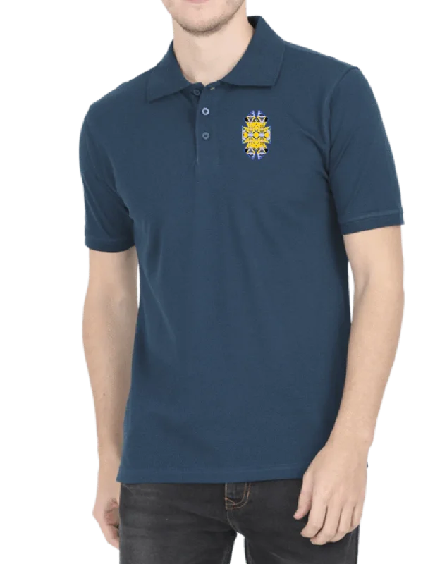 Polo T-Shirt with Geometric Design D30