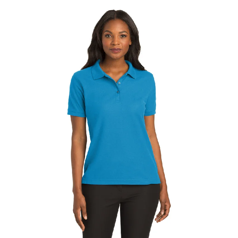 Port Authority L500 Ladies Silk Touch Polo - Turquoise