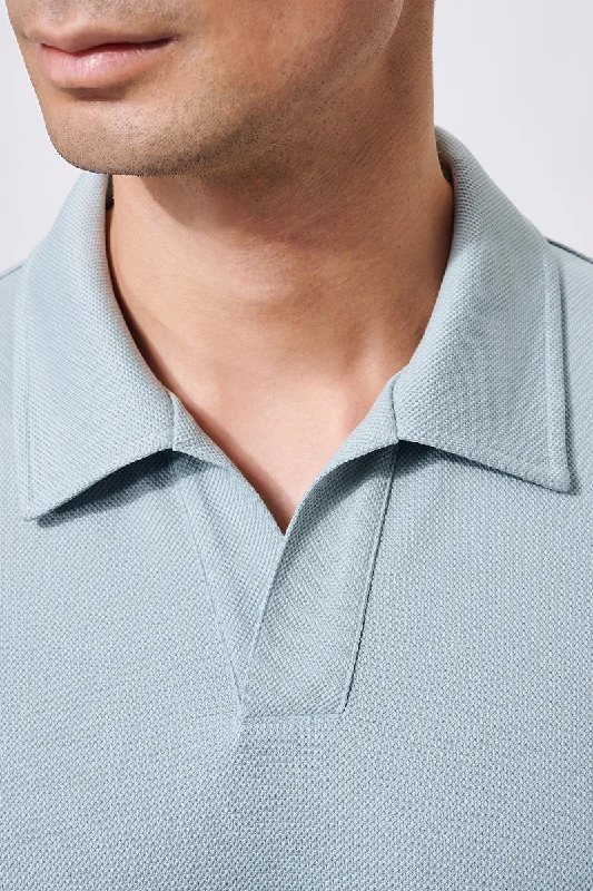 Regal Pique Buttonless Polo | Green GYE111