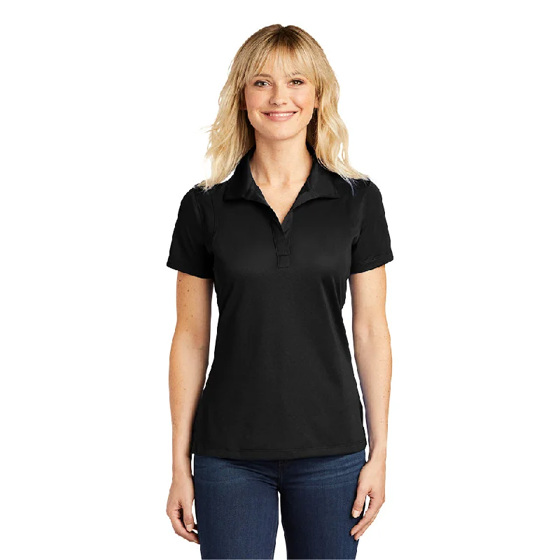 Sport-Tek LST650 Ladies Micropique Sport-Wick Polo - Black