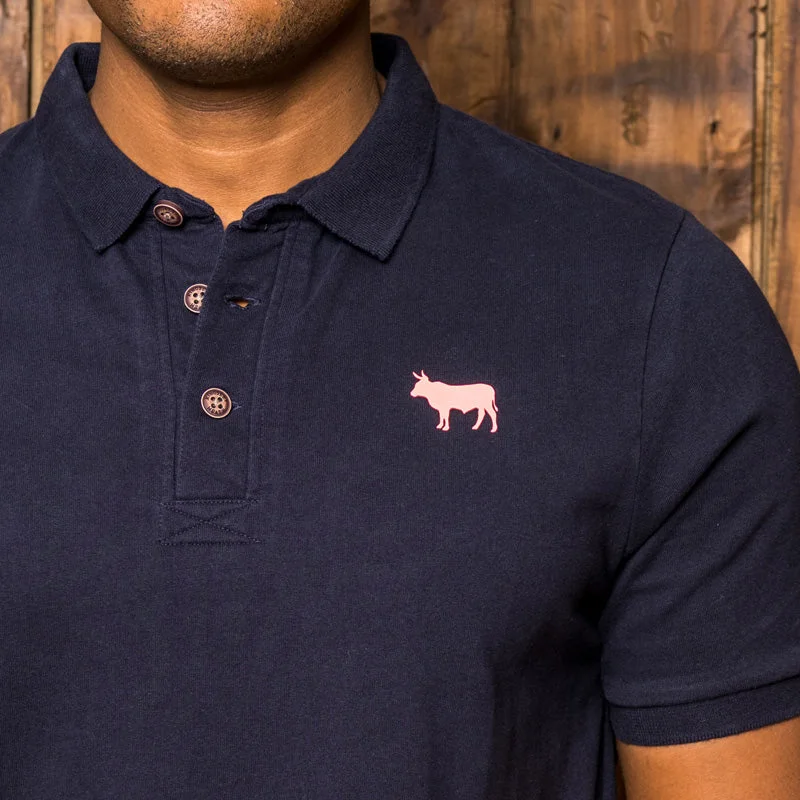 Timeless Nguni Regular Fit SJ Polo Midnight