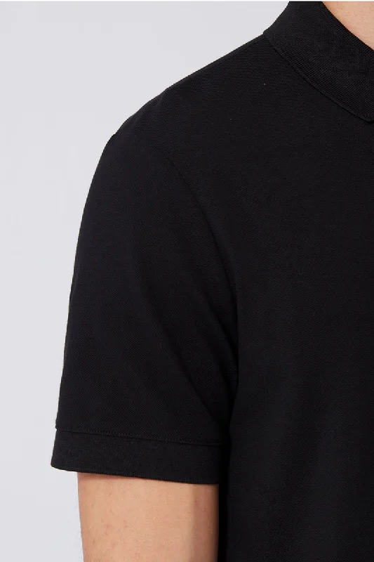 VISDRY™ Pique Polo | Black BKFD01