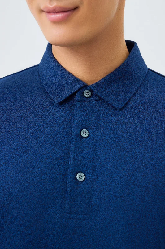 Waterless Dye Jersey Polo | Dark Blue BL3012