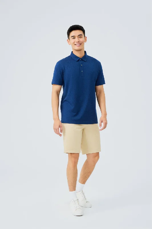 Waterless Dye Jersey Polo | Dark Blue BL3012