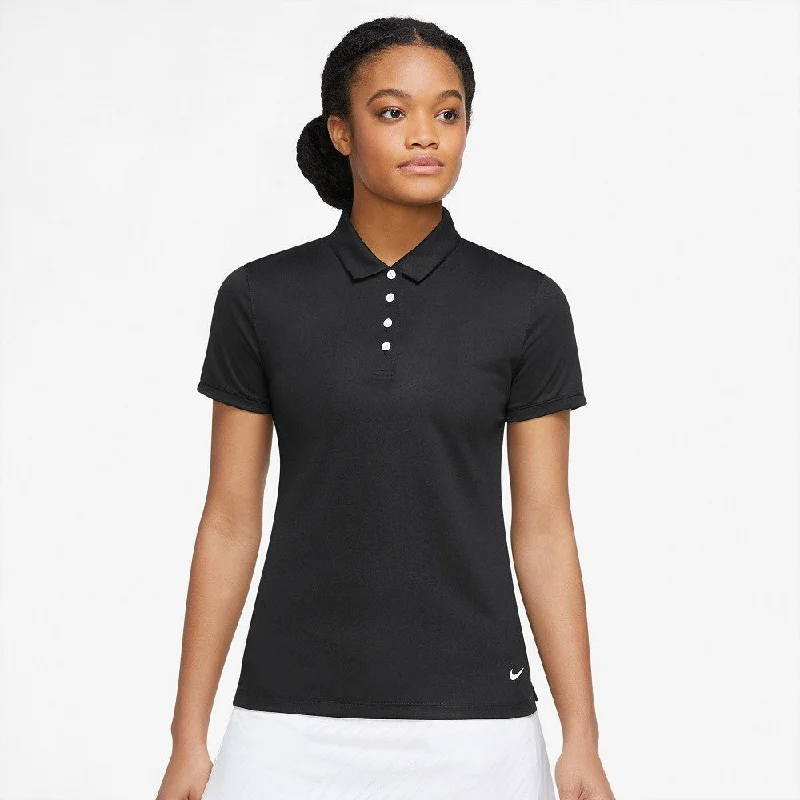 Women’s Nike Victory Solid Polo | BLACK/WHITE