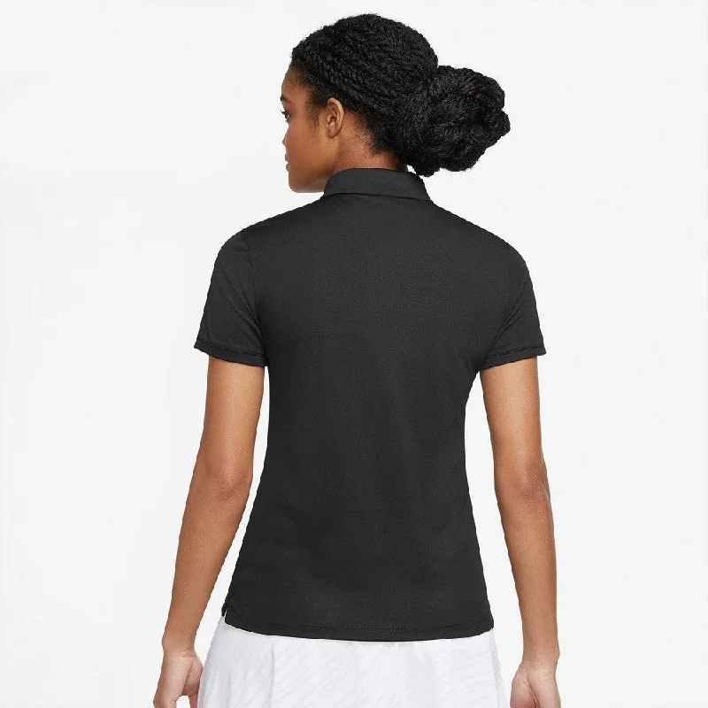 Women’s Nike Victory Solid Polo | BLACK/WHITE