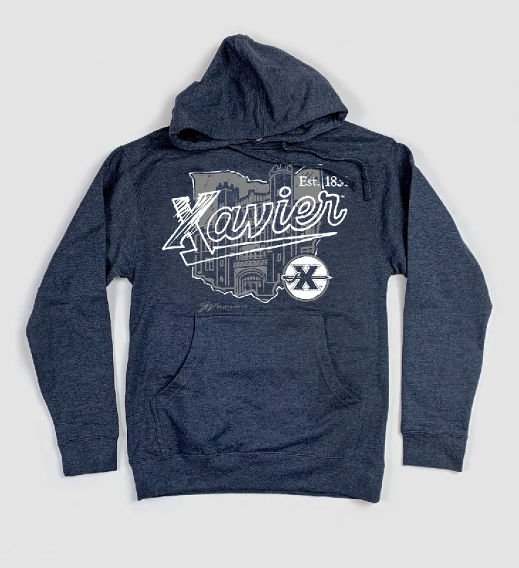 Xavier Script Ohio Hooded Sweatshirt