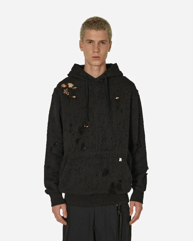 Destroyed Lightercap Hoodie Black