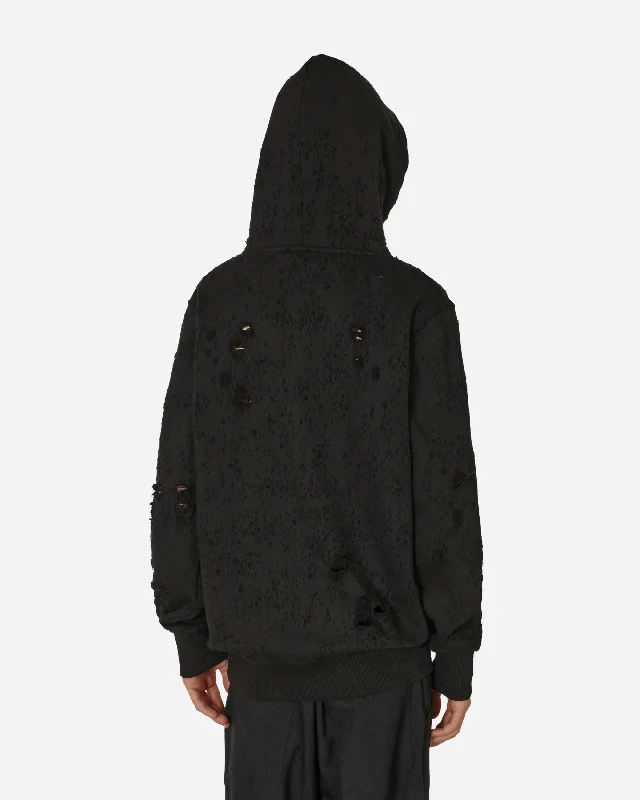 Destroyed Lightercap Hoodie Black