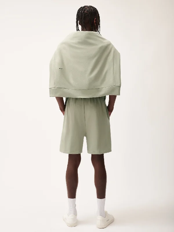 365 Midweight Mid Length Shorts—moss-green