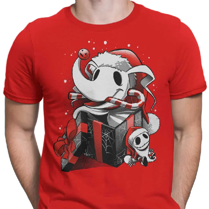 Christmas Ghost Dog - Men's Apparel