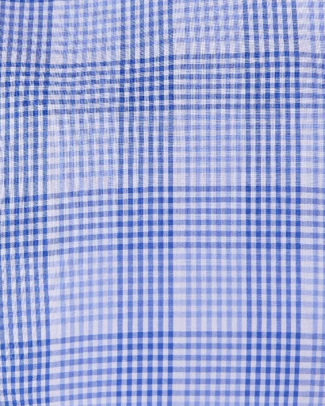 Blue & White Checked Shirt