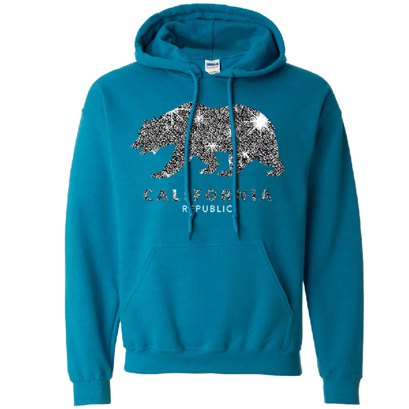 California Republic Sparkle Sweatshirt Hoodie