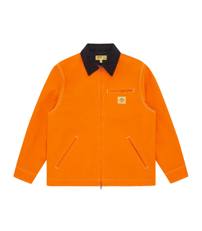 CANVAS LINED WORK JACKET - ORANGE