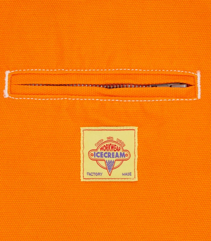 CANVAS LINED WORK JACKET - ORANGE