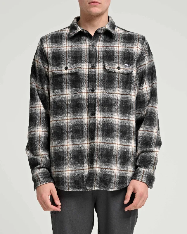 Check Flannel L/S Shirt - Black