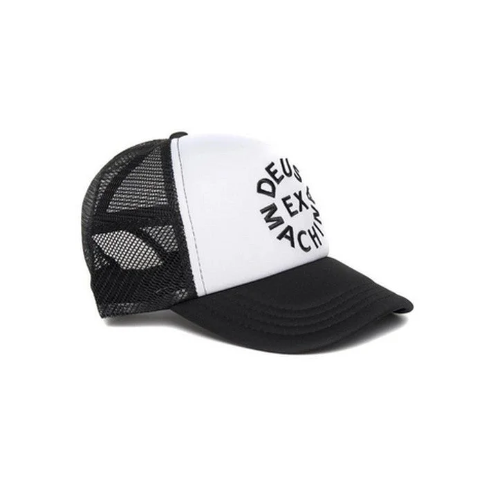 CIRCLE LOGO TRUCKER - BLACK / WHITE