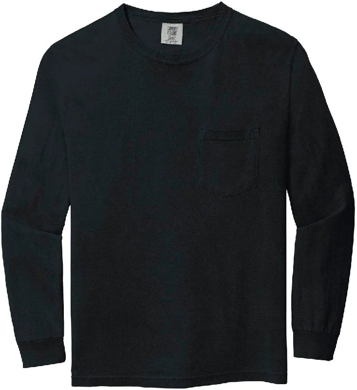 Comfort Colors Heavyweight Ring Spun Long Sleeve Pocket Tee