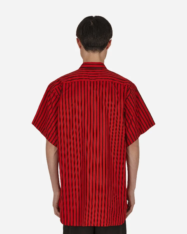 Stripe Shortsleeve Shirt Red